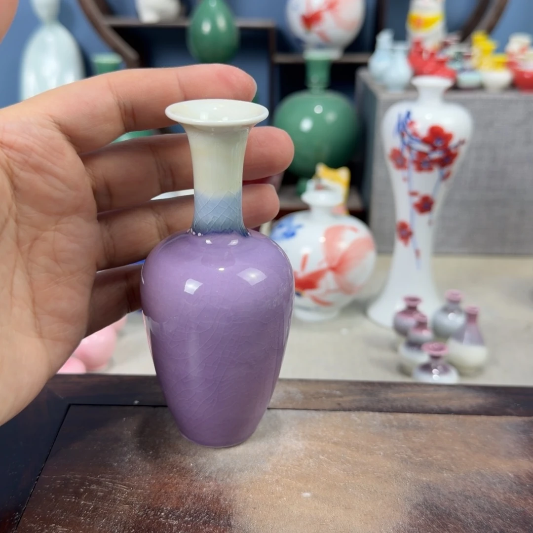 陶瓷手工小花器摆件