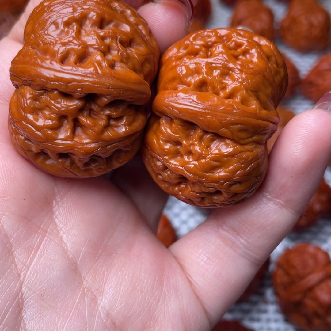 桃核吊坠文玩核桃 手把件 元宝 42