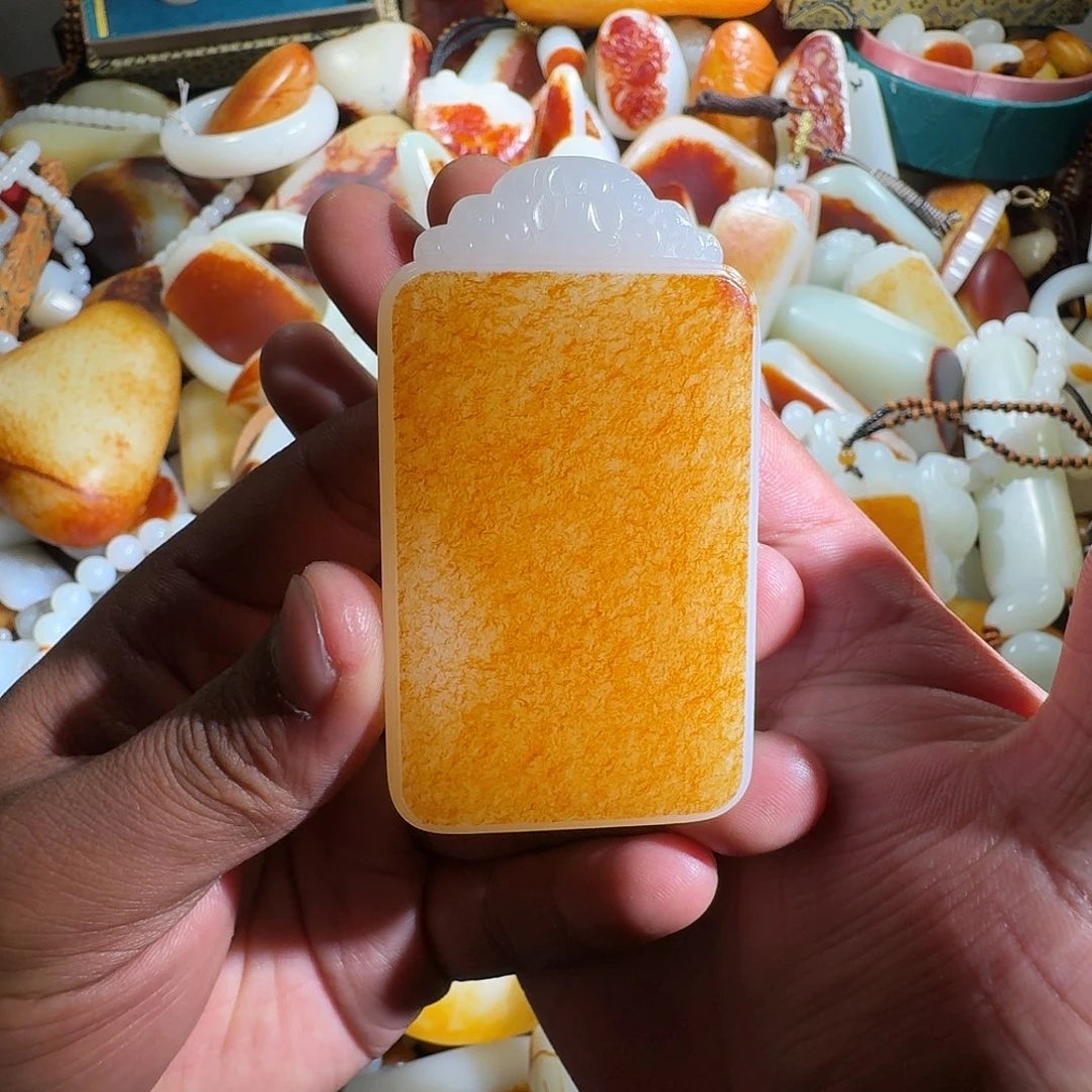 和田玉挂件未镶嵌大***士