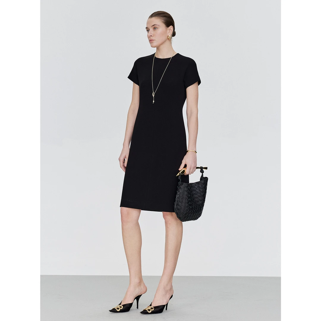 MARIUS“梦露”连衣裙时尚气质修身Soalon三醋酸极简ROW风裙子