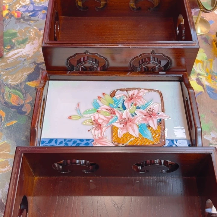 盖子款瓷板画艺术作品