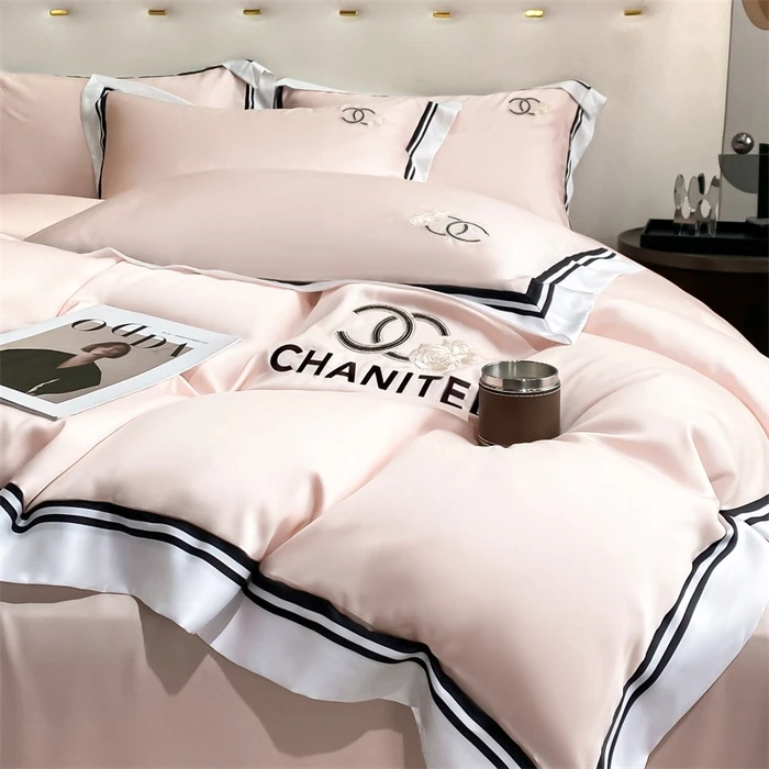 新款亲肤水洗冰丝刺绣四件套怡然系列