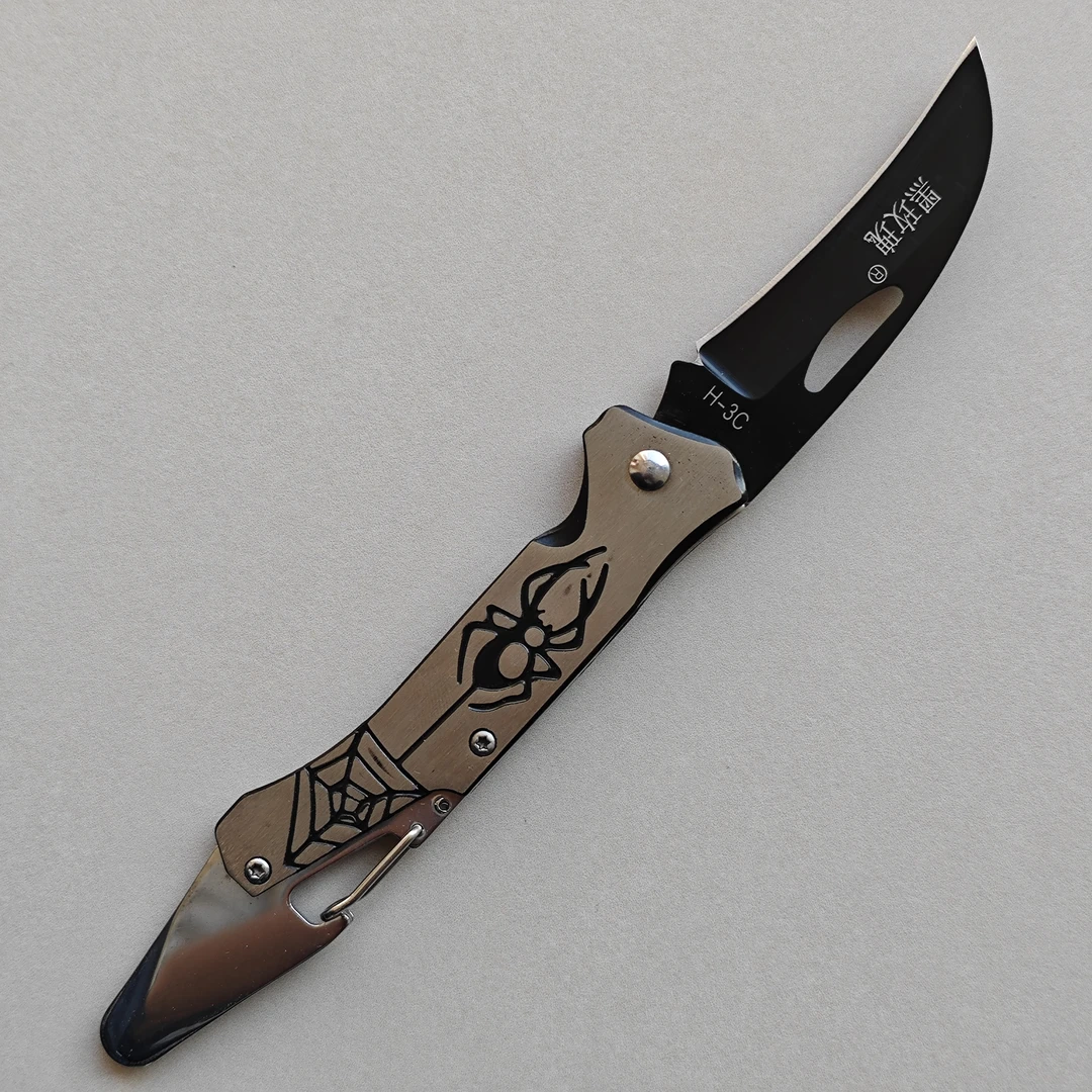 1把 黑玫瑰H3C折叠嫁接刀 苗木插接刀 果苗侧接刀 芽接刀 户外刀