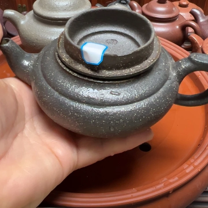 紫砂茶壶宜兴原矿鲨皮青