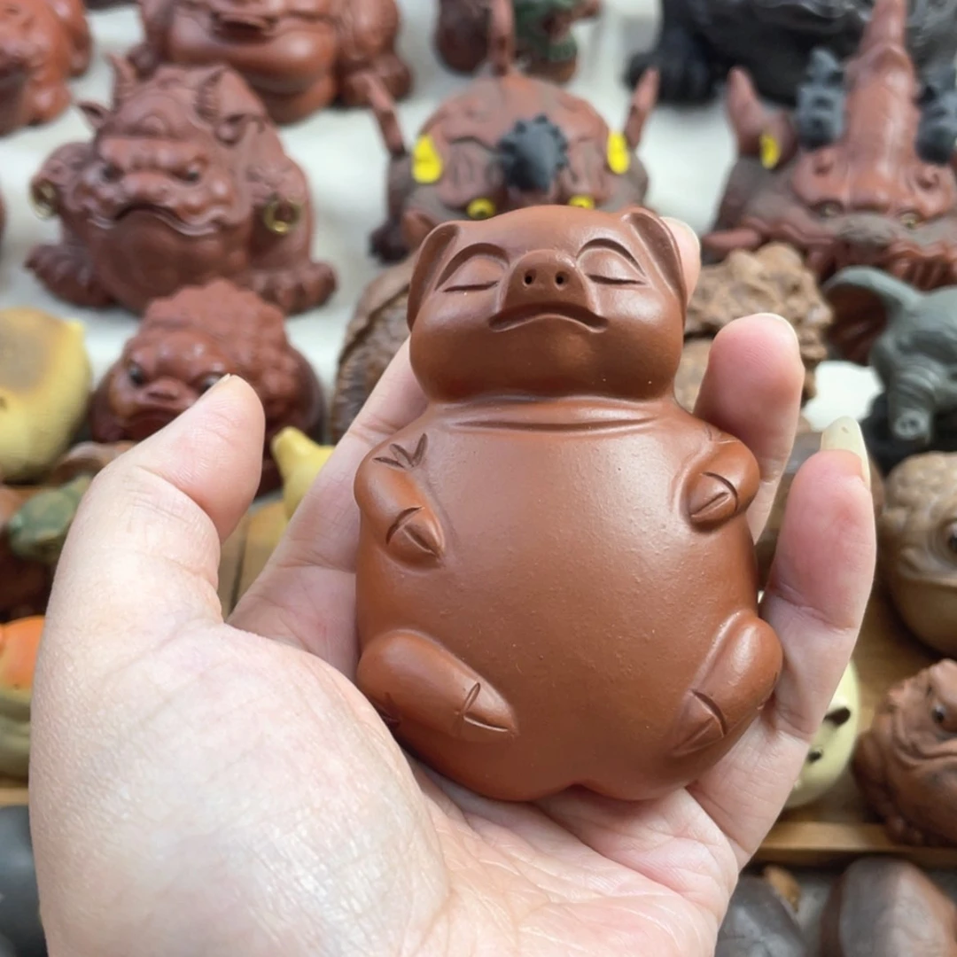 【闪购商品】紫砂茶宠紫砂小猪