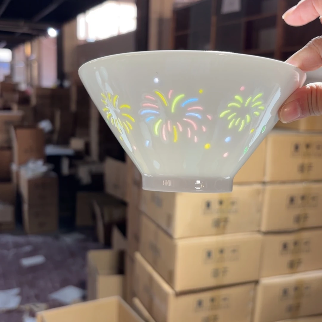 玉瓷景德镇陶瓷面碗两只好的