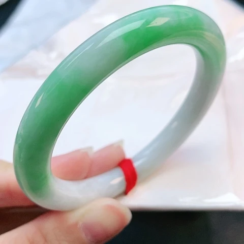 未镶嵌手镯翡翠52圆条882662