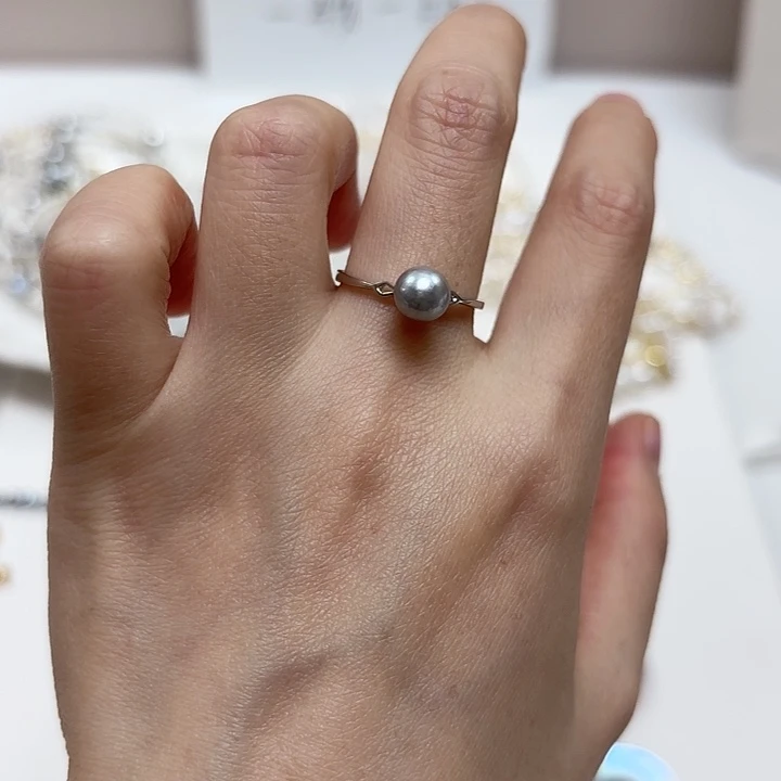 海水珍珠未镶嵌戒指