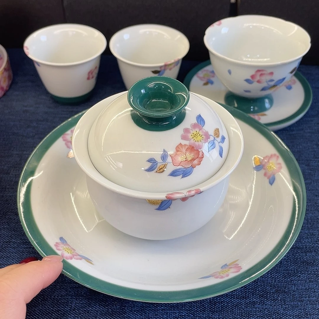 陶景德陶瓷盖碗茶具