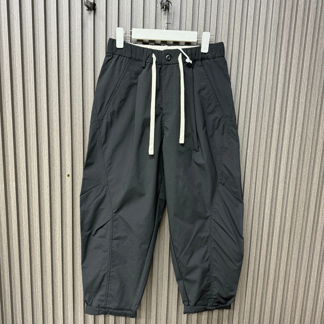 春季设计感休闲裤简约松紧腰男士运动裤子8350