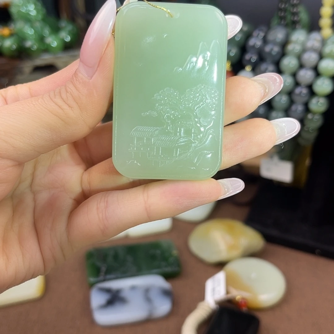 和田玉未镶嵌颈饰