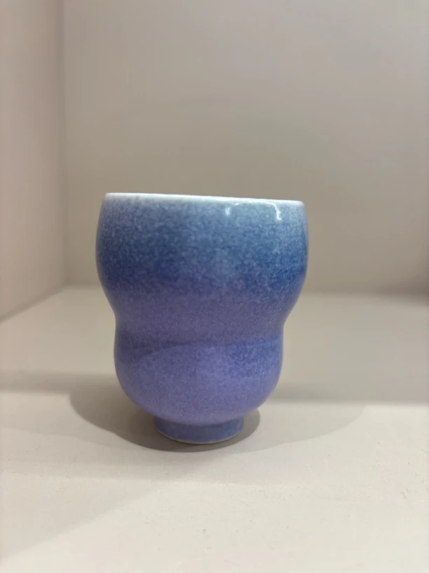 钧窑哑光罗兰紫福禄杯闻香杯