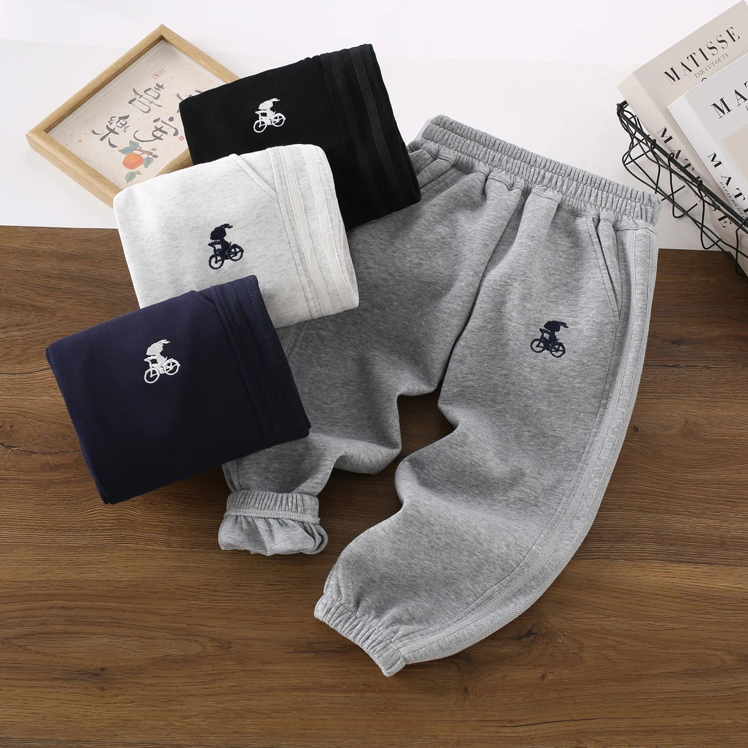 Snoopy/史努比儿童秋冬季男童女童潮酷帅休闲卫裤时尚百搭长裤