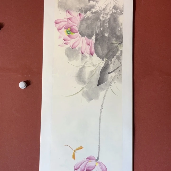 国画听兰老师花鸟