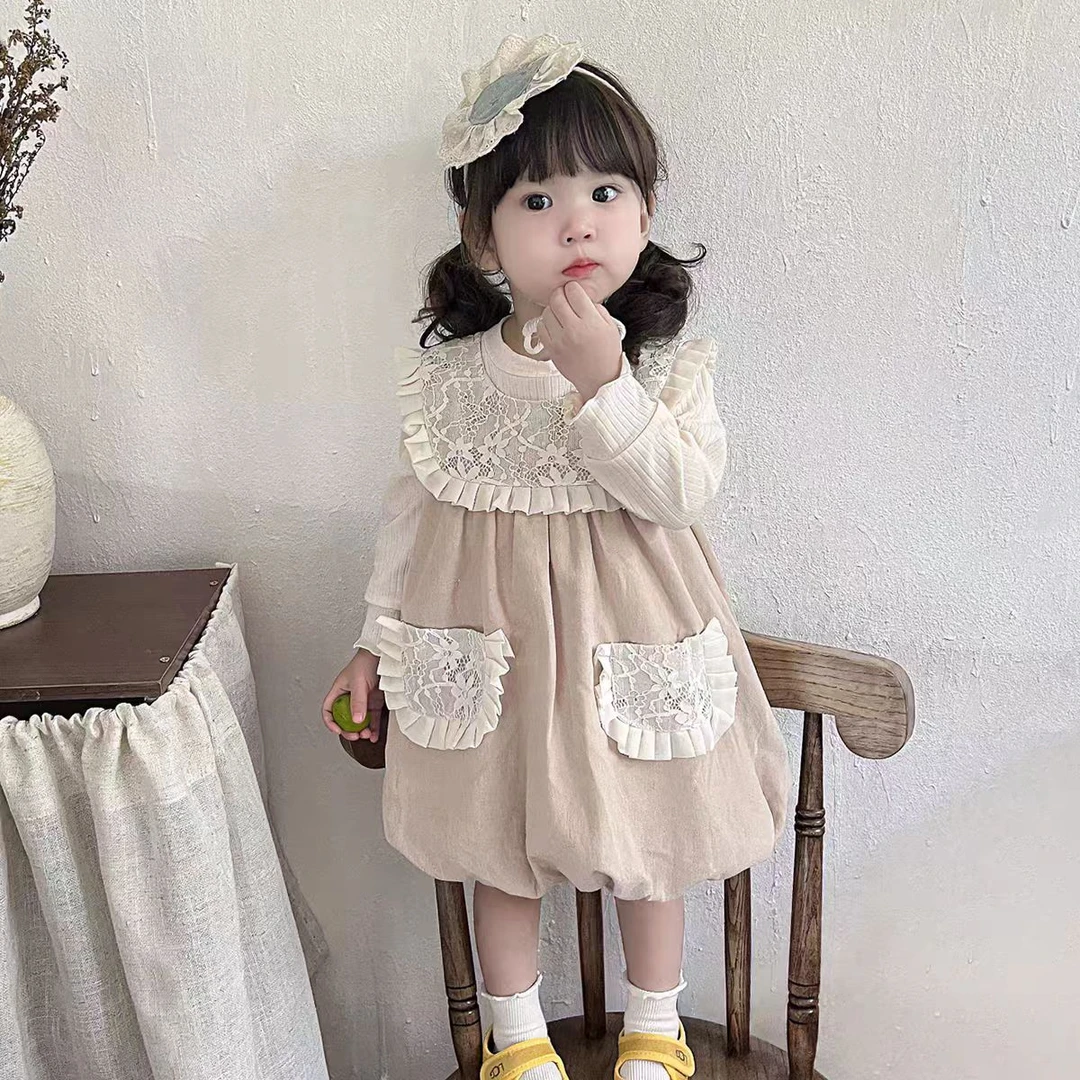 女宝长袖春秋韩版童装女童秋季连衣裙日式卡通动漫女孩小童