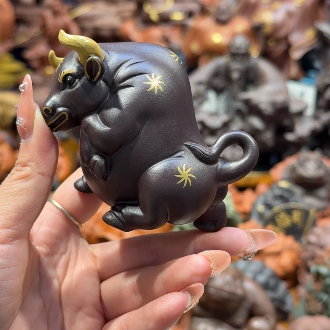 *****紫砂茶宠紫砂牛气冲天