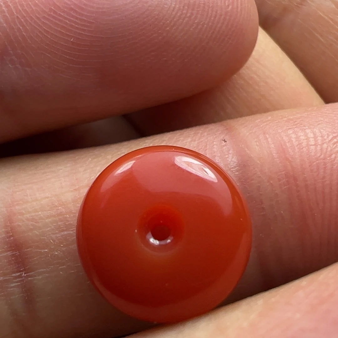 南红玛瑙未镶嵌平安扣
