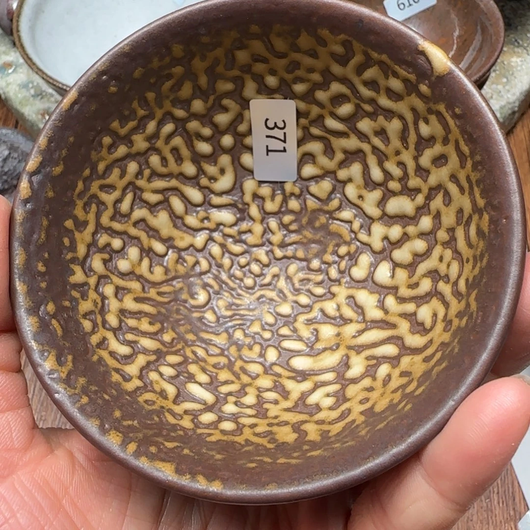 柴烧建盏茶盏茶杯371