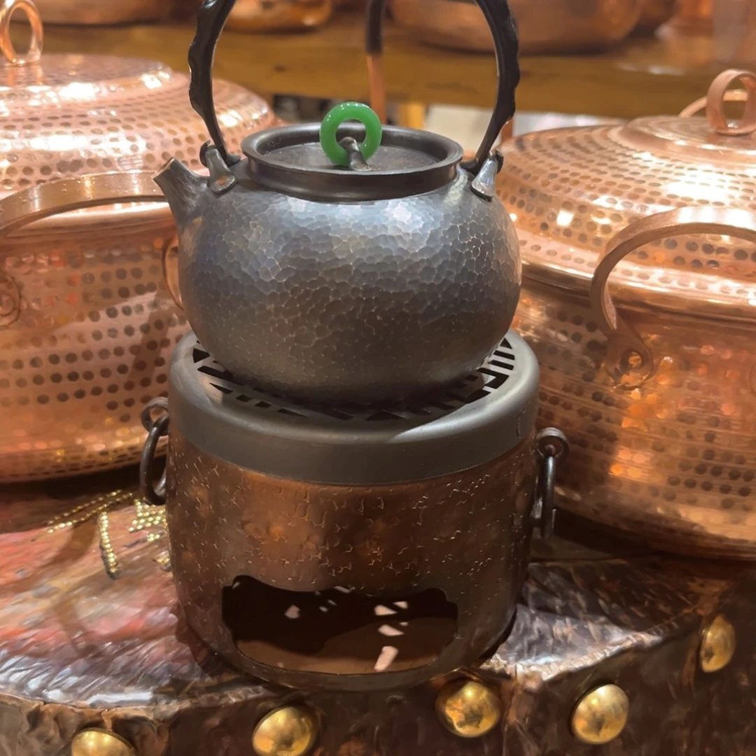 复古豌豆荚苹果壶500 手工锻打工艺