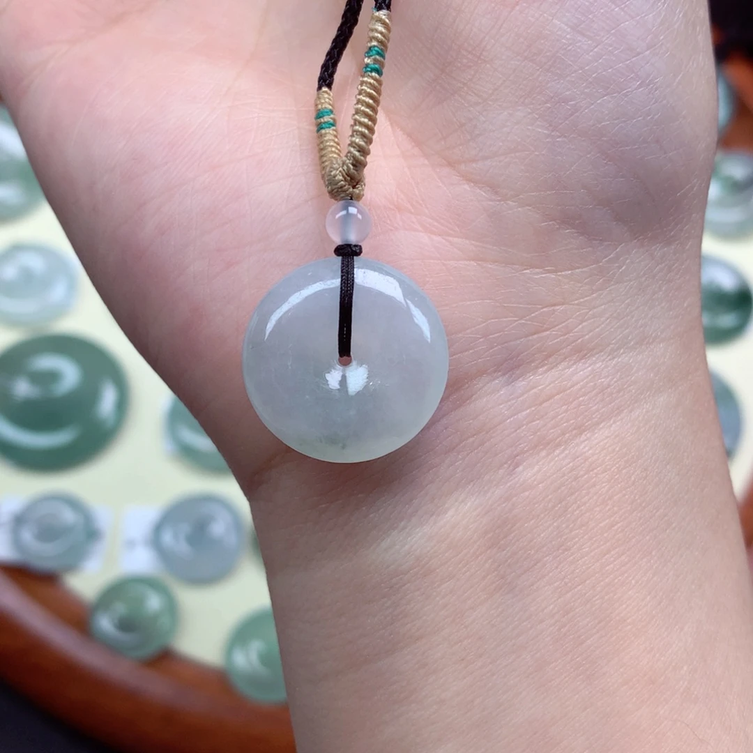 翡翠未镶嵌颈饰吊坠19.2/5.4mm