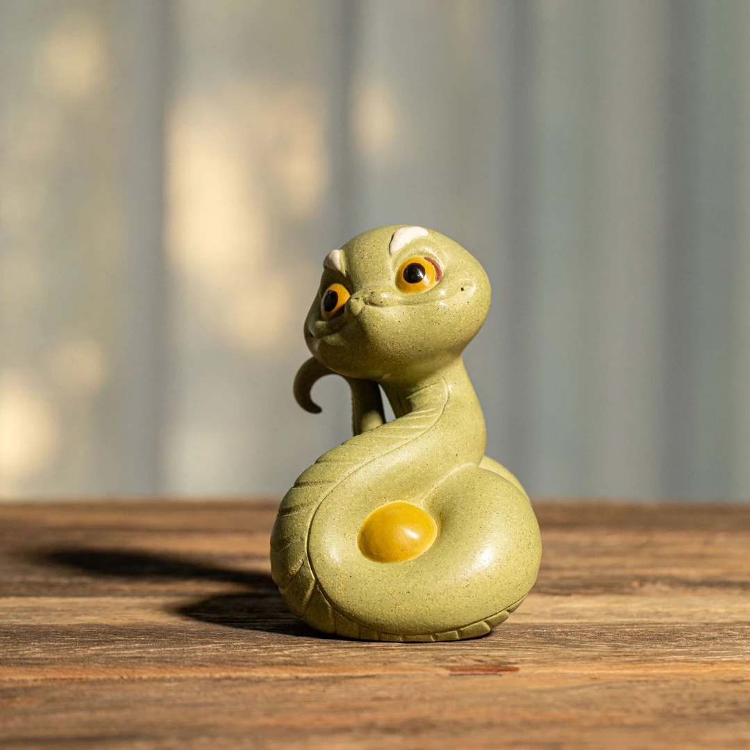 灵蛇飞舞 青蛇摆件