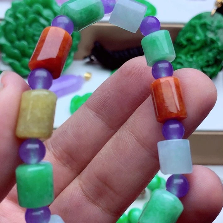 翡翠未镶嵌手链手串