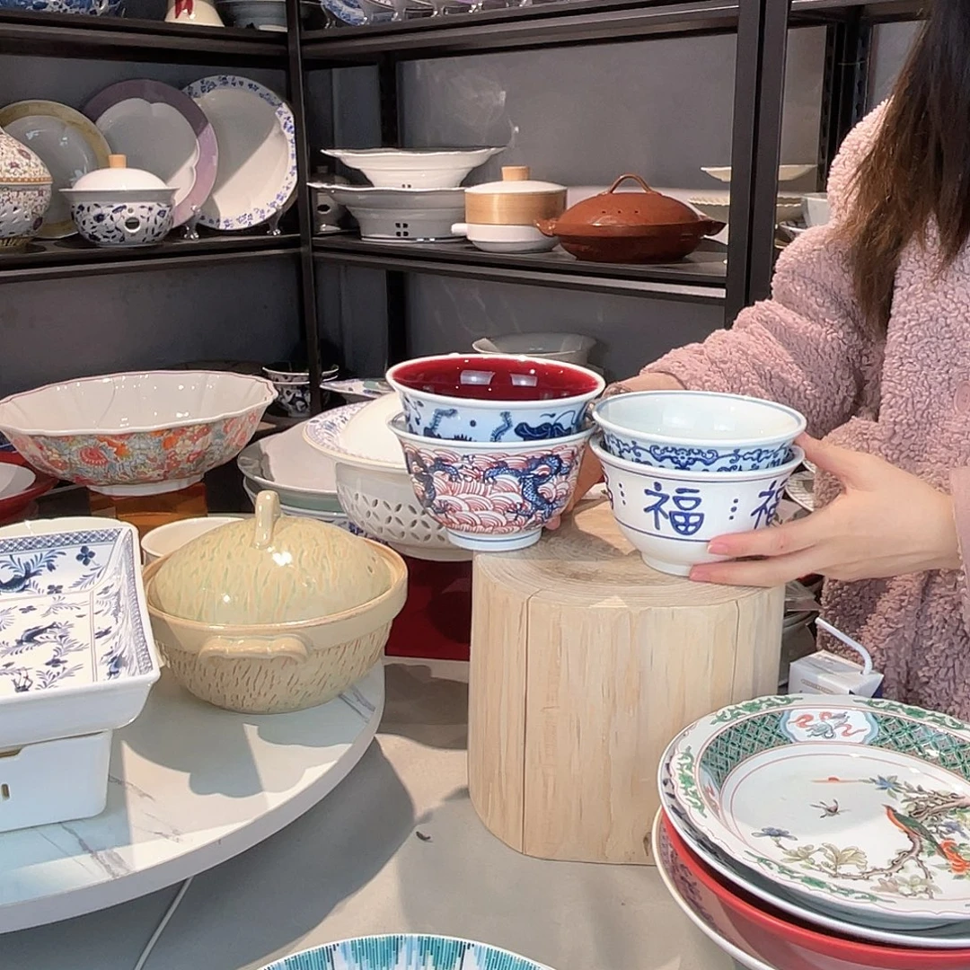 瓷4个面碗高温瓷批发