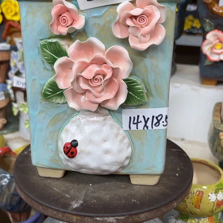 紫砂花盆粗陶材质多肉花盆