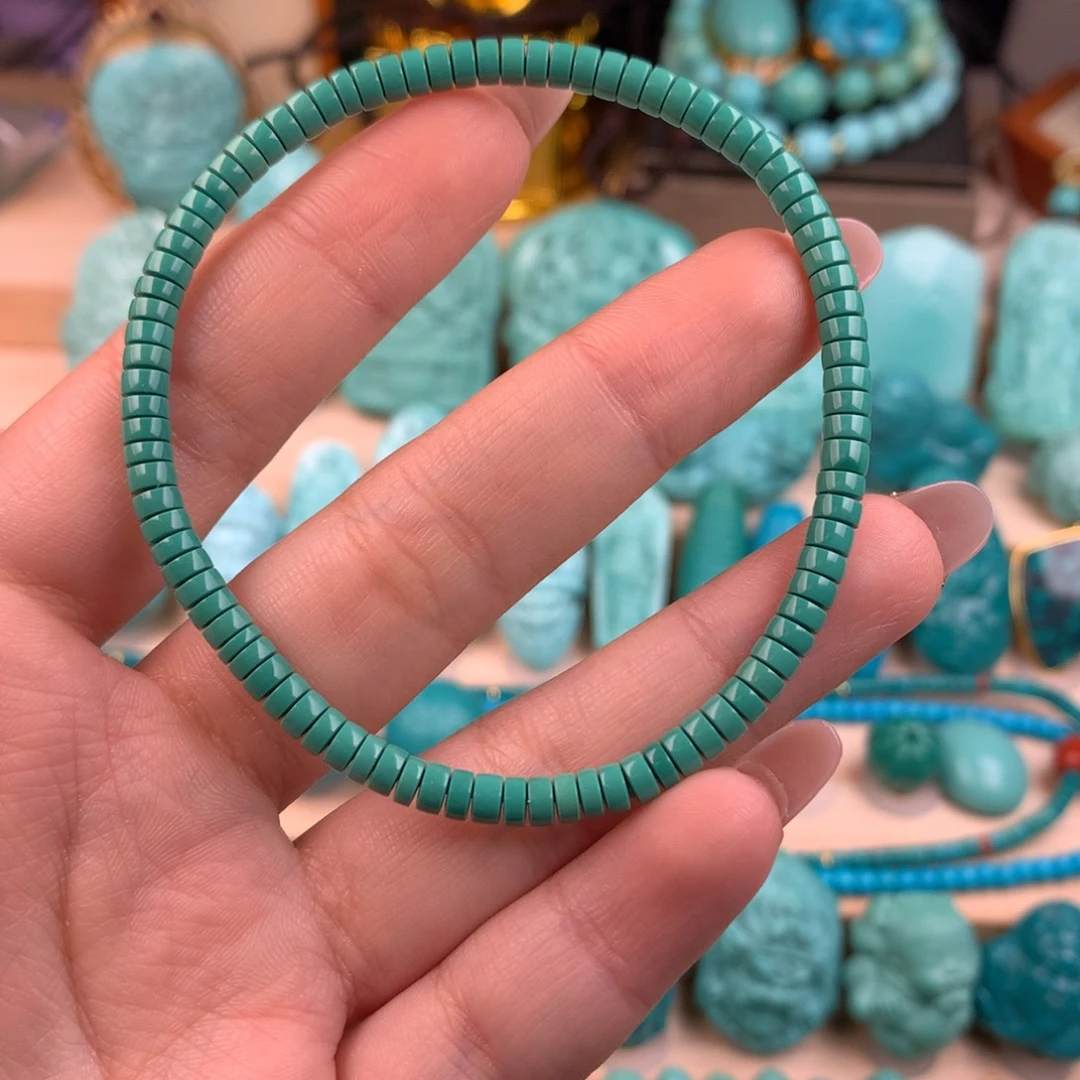 绿松石未镶嵌直切7