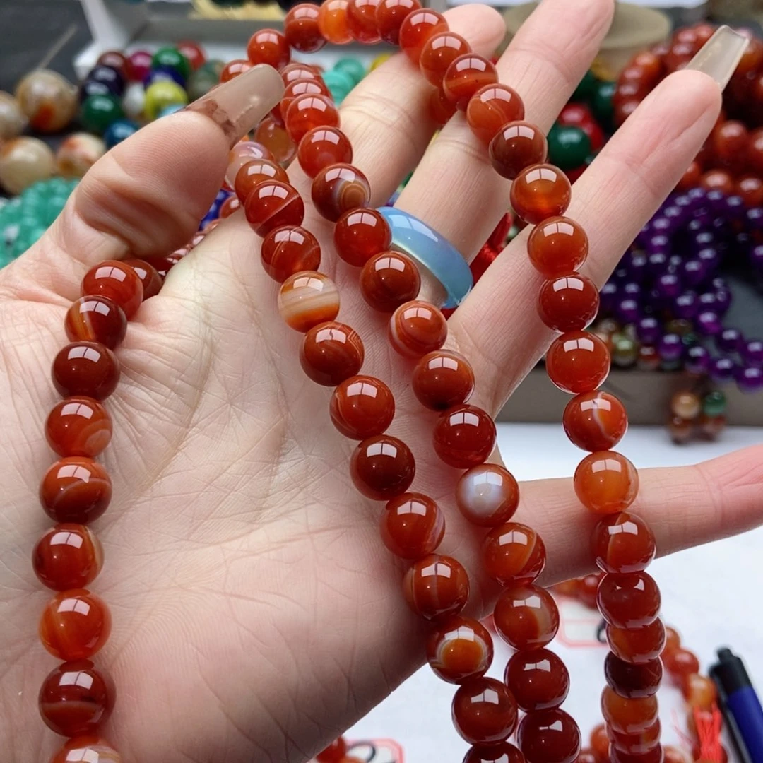 【闪购商品】玛瑙/玉髓手链合金