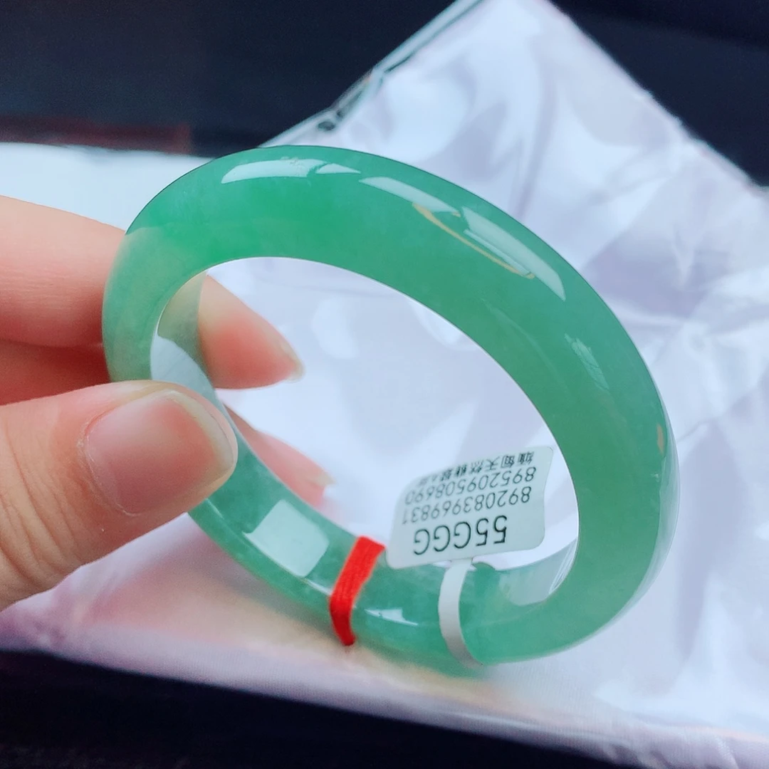 翡翠未镶嵌手镯天然缅甸翡翠A货手镯