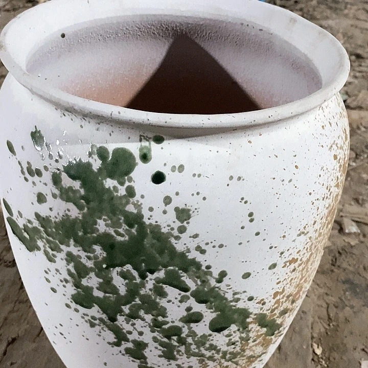 粗陶花盆高度。 41口径26