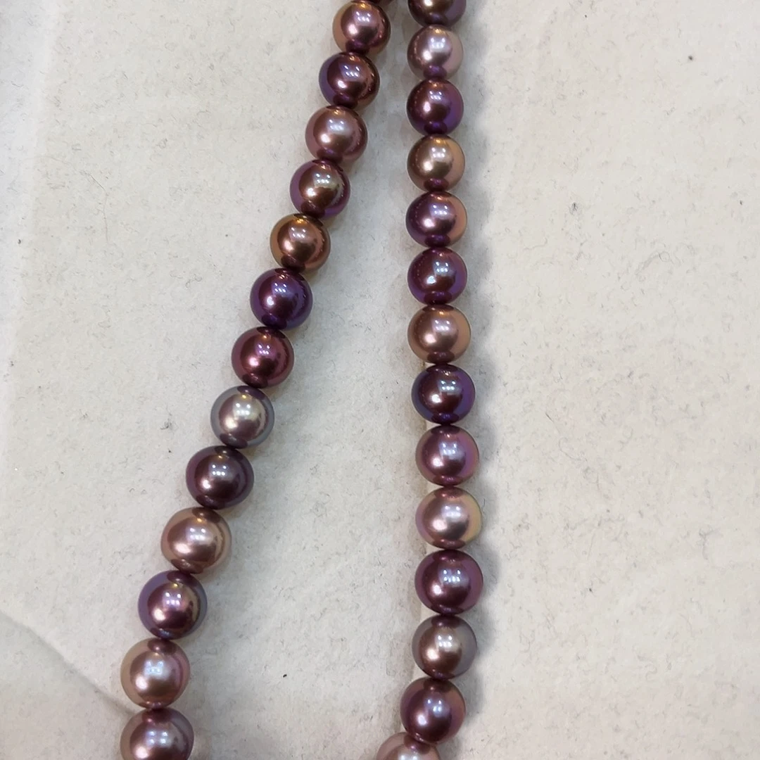 淡水珍珠颈饰银S925镶嵌半**义