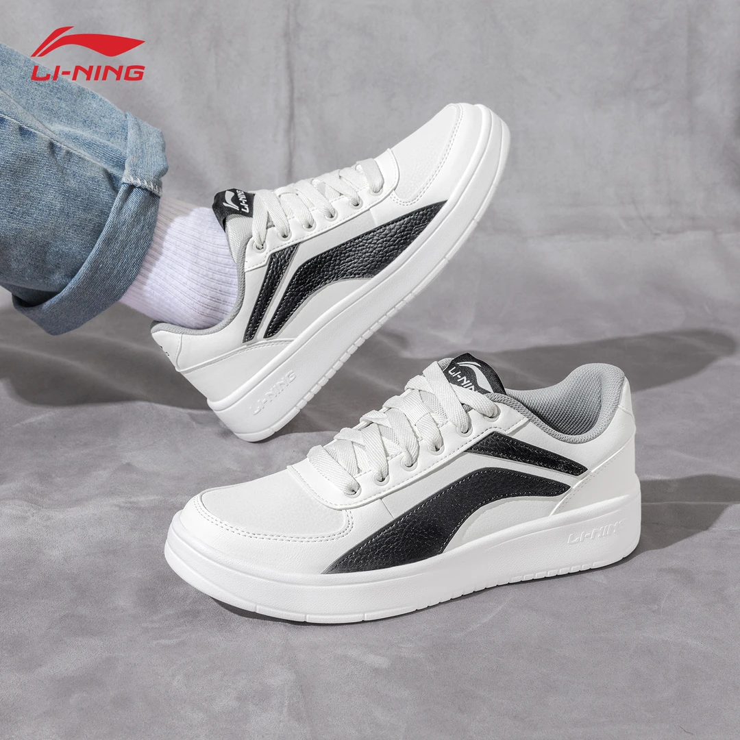 李宁男鞋板鞋2025夏季新品学生简约百搭小白鞋低帮透气潮流休闲鞋