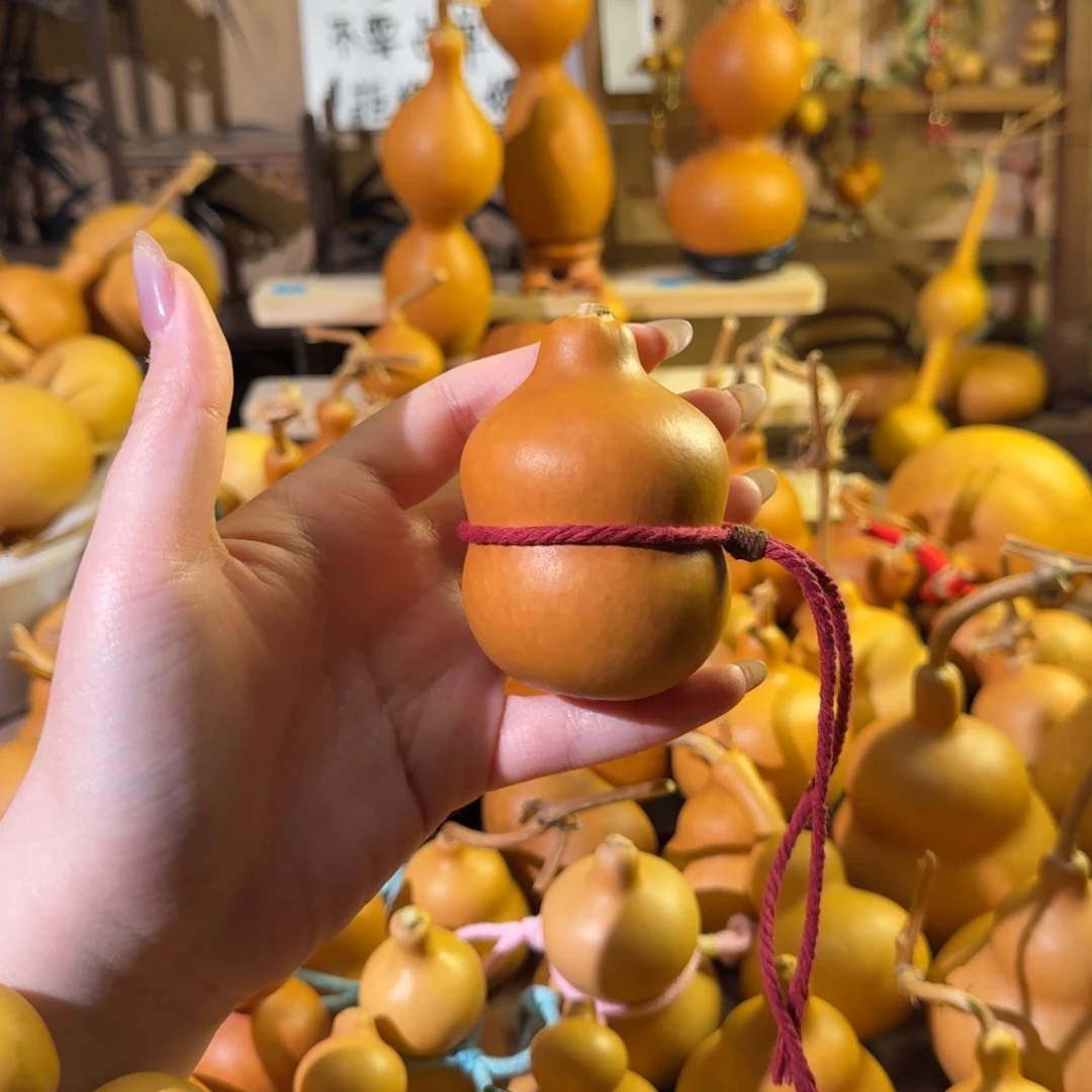 济***舟天然葫芦手把摆件