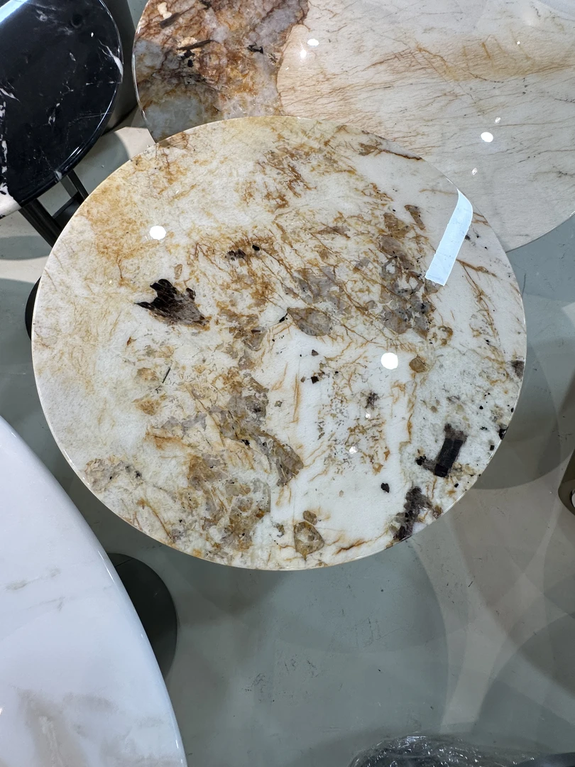灵岩轻奢家居设计师极简时尚意式奢石茶几边几