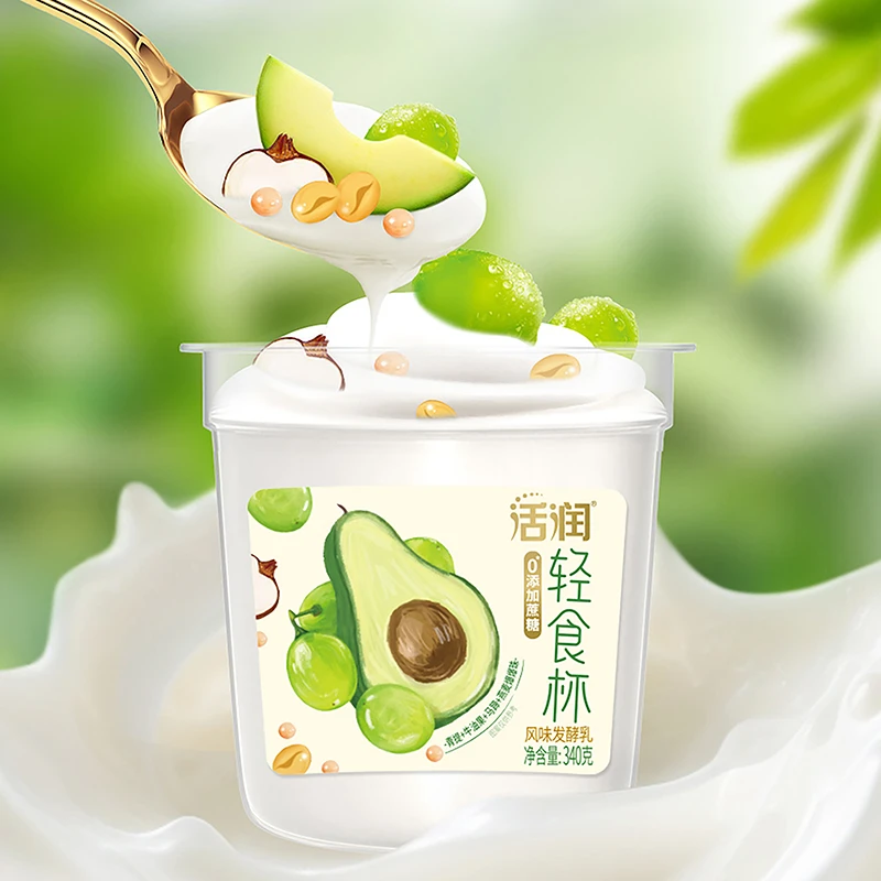 【到手4杯】新希望活润大果粒风味发酵乳草莓桑葚/黄桃芒果370g早餐必备营养奶