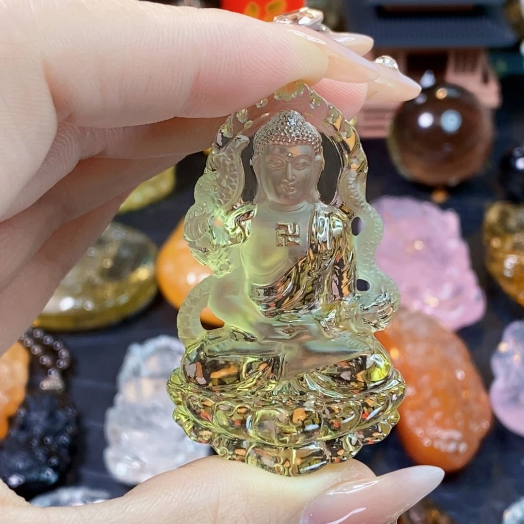 水晶颈饰未镶嵌开**好吊坠