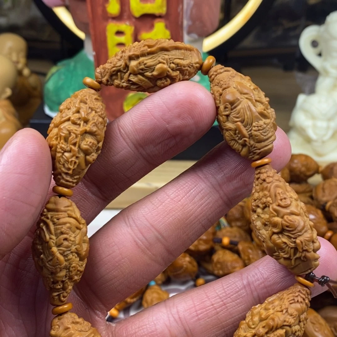 橄榄核手串/手链橄榄核雕刻工艺手串7