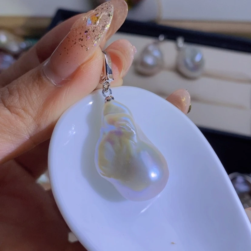 【闪购商品】淡水珍珠天然淡水珍珠（微瑕）合金