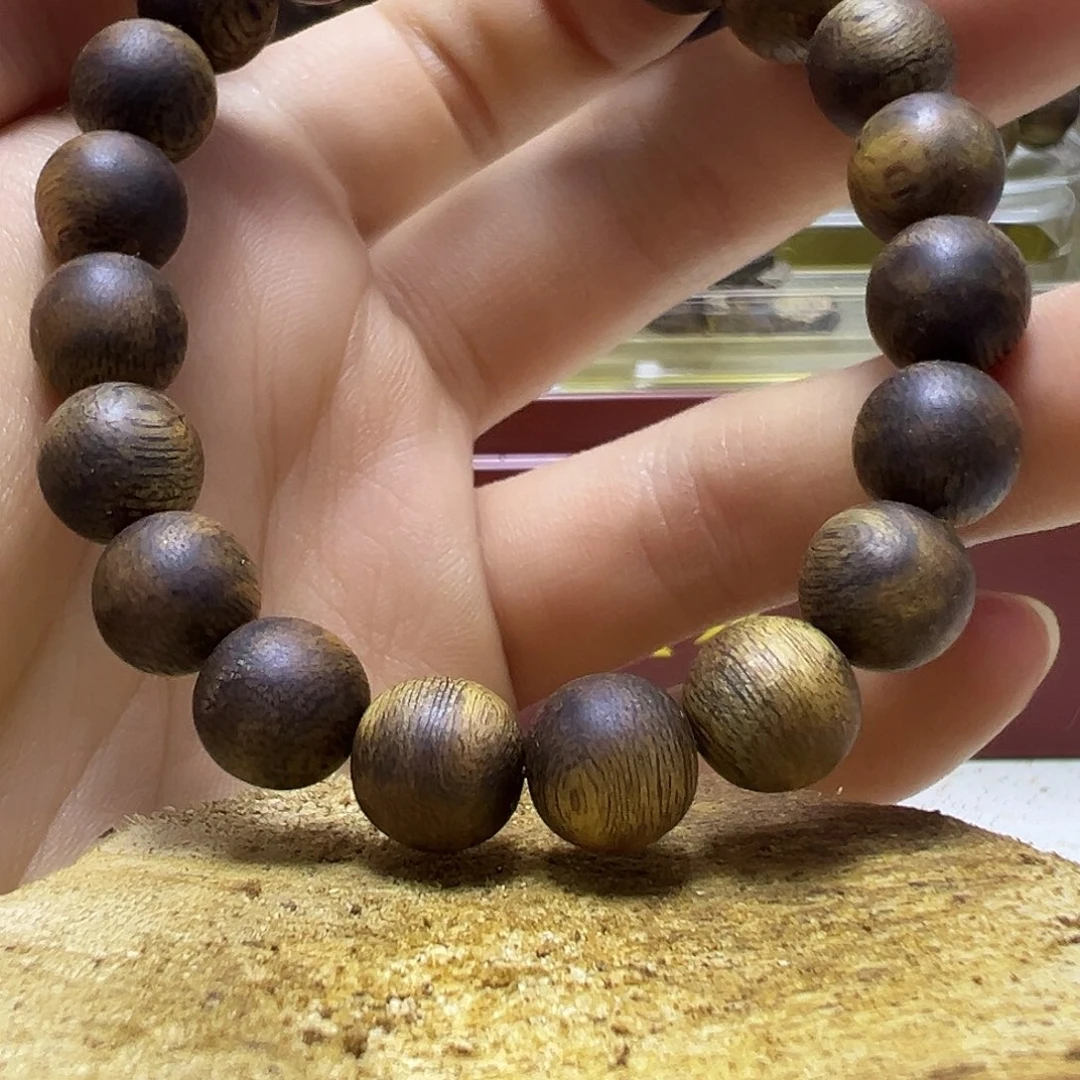 沉香沉香碎屑卡1圆珠单圈8克高油手链