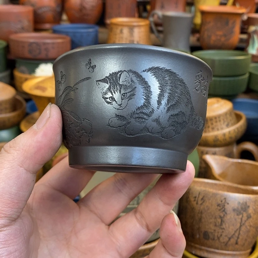 【闪购商品】紫砂杯子宜兴全手工紫砂杯