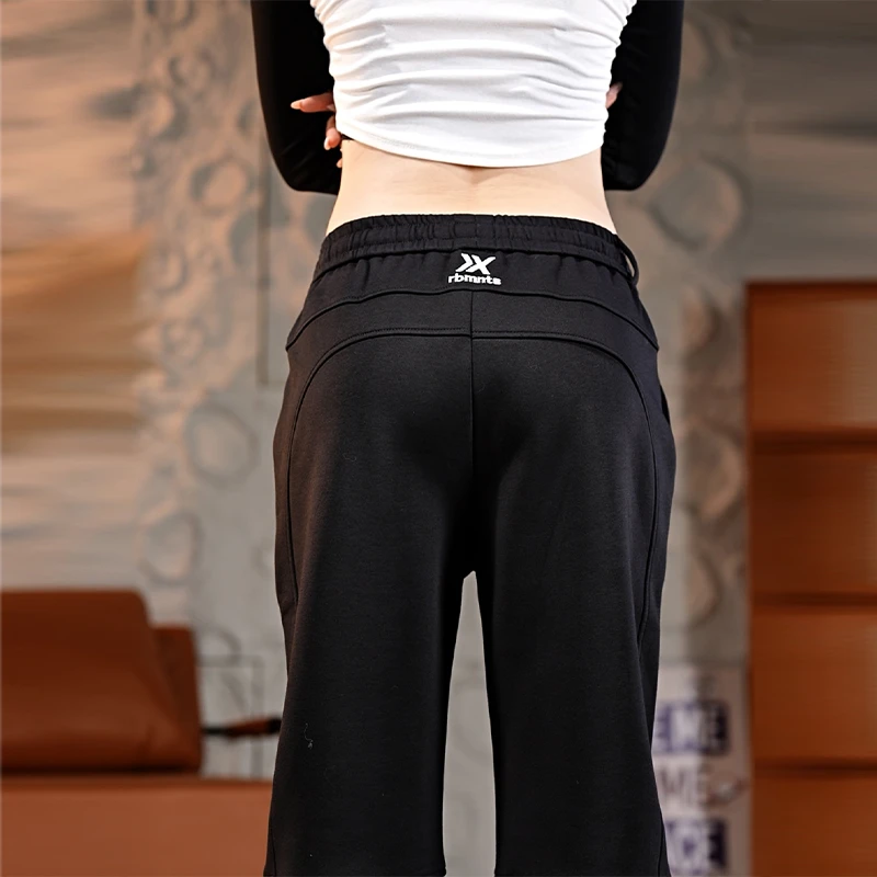 2025休闲裤男潮牌潮流运动韩版百搭裤子纯色透气男士