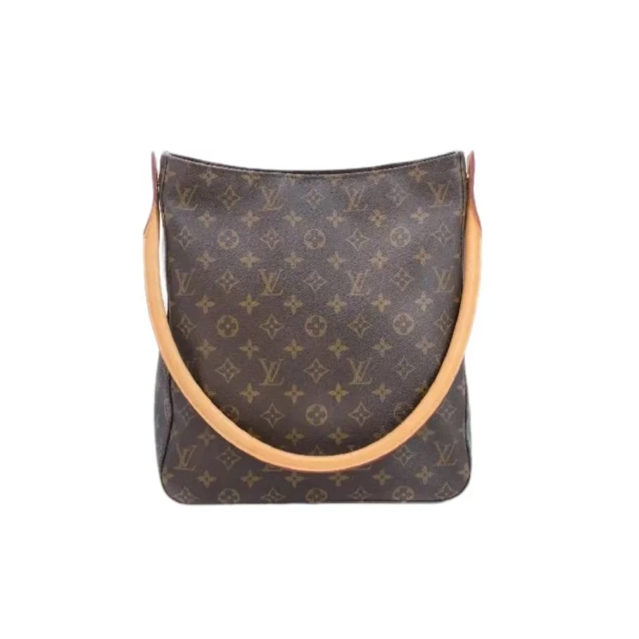 修复品LouisVuitton/路易威登中古looping名模大腋下包植鞣革换新