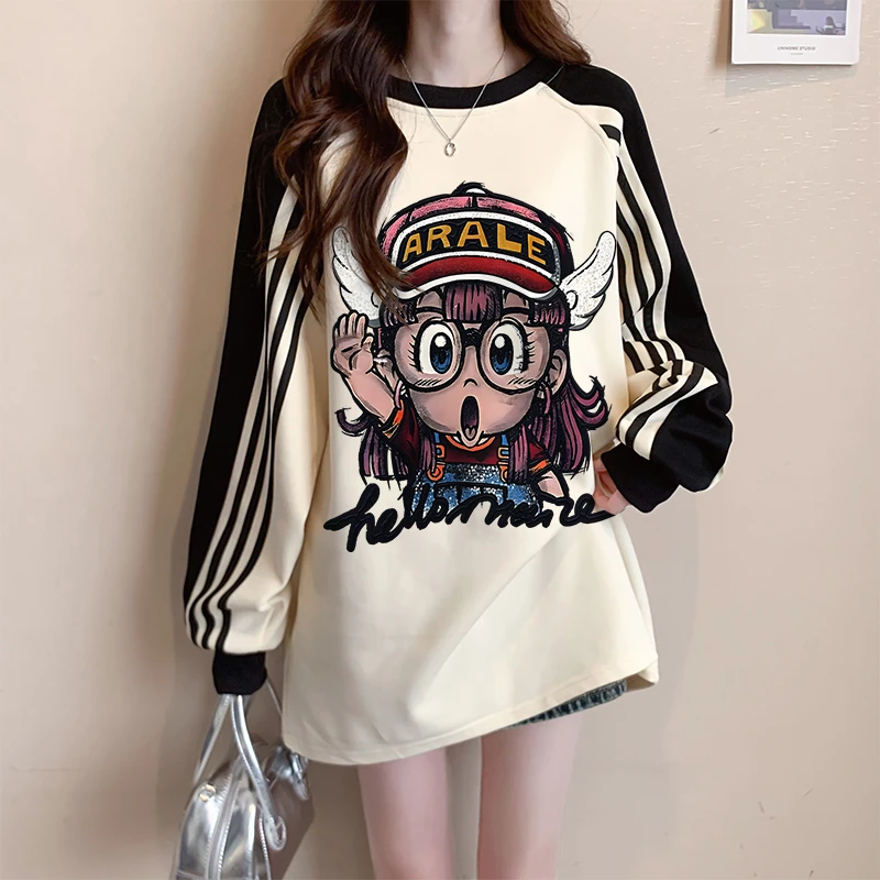 设计感加绒卡通卫衣秋冬季新款韩版时尚网红洋气炸街宽松休闲上衣