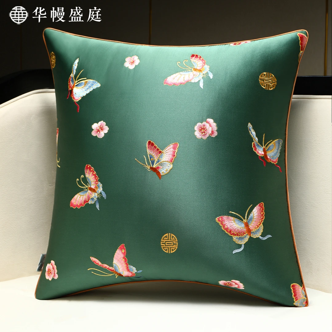 抱枕轻奢高级感中式靠枕沙发客厅靠垫中国风床上靠背垫办公室腰枕