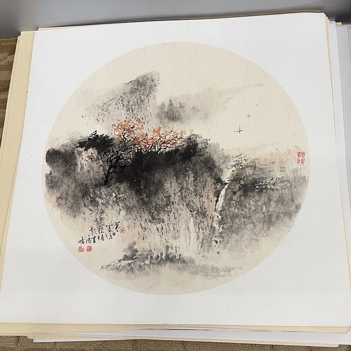 国画花鸟等图案50.50