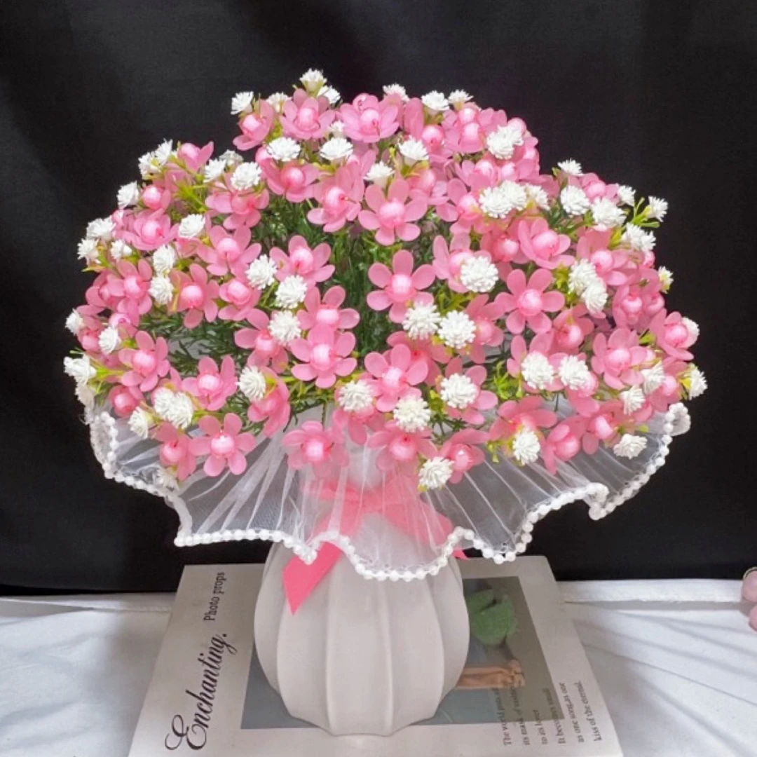 绣球手捧花材料包，手工DIY制作，居家摆件。