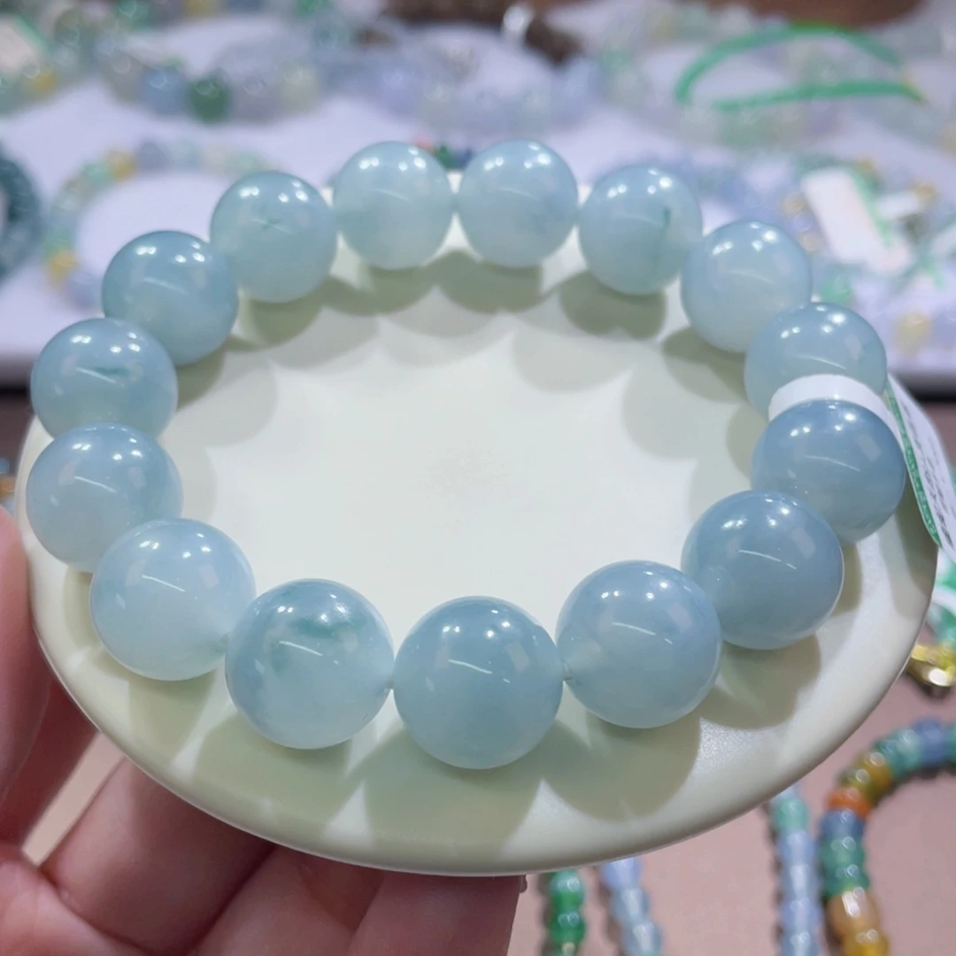 未镶嵌手链翡翠卡13.8