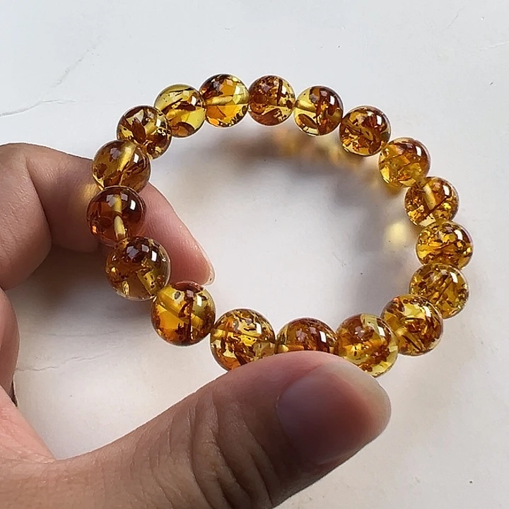 琥珀（花珀）未镶嵌项圈